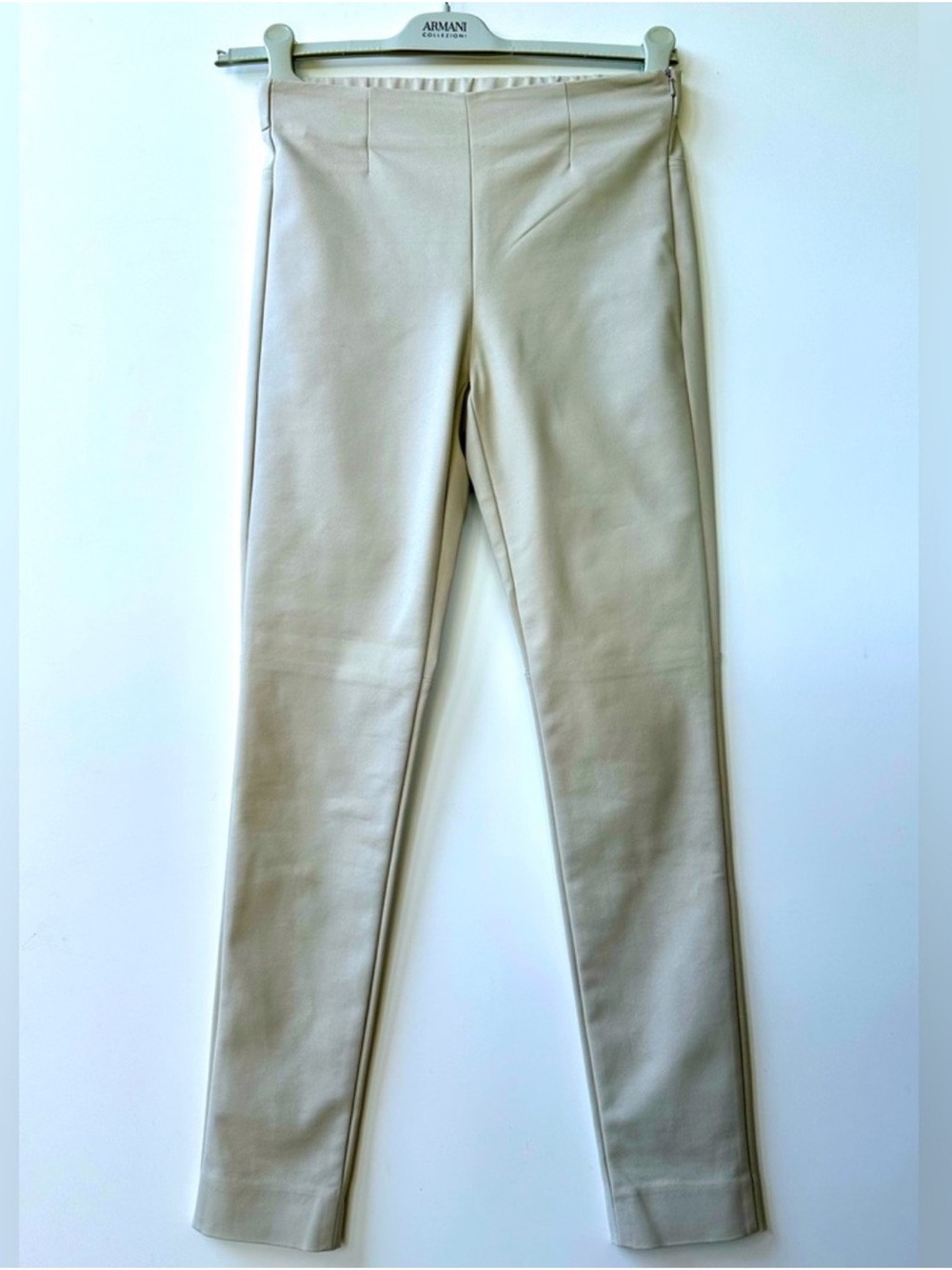 S Max Mara Stretch Skinny Greige Ankle Pants, EUC, size It 40, US 6 (4)